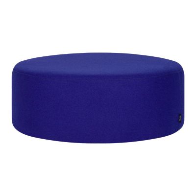 Puf albastru cu tapițerie din lână Folk – noo.ma