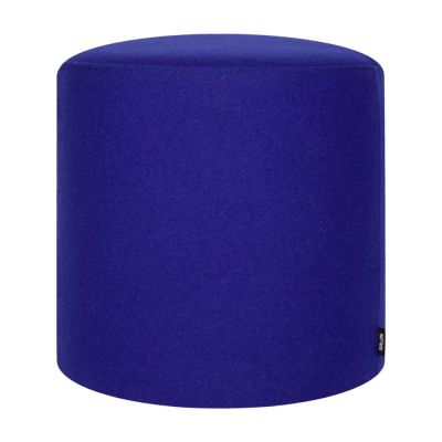 Puf albastru cu tapițerie din lână Folk – noo.ma