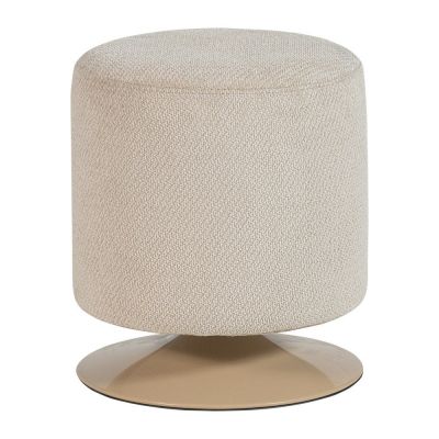 Puf bej cu tapițerie din țesătură bouclé Islen – WOOOD