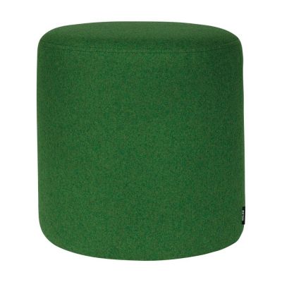 Puf verde cu tapițerie din lână Folk – noo.ma