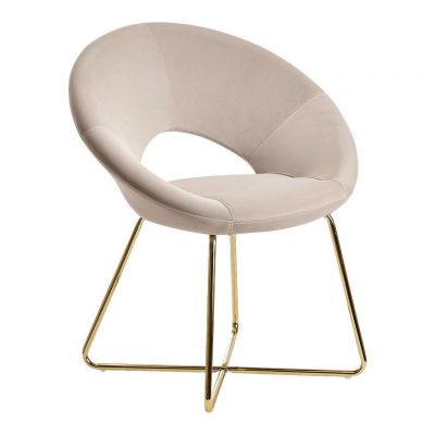 Scaun Cu Brațe din textil, bej