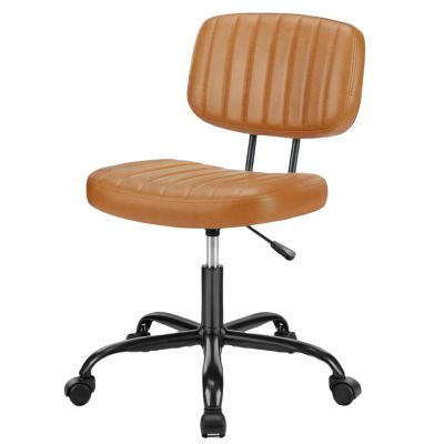 Scaun de Birou Elindor® Fără Brațe, Rotativ, Reglabil, Maro - Default Title