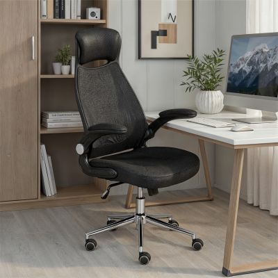 Scaun de birou XL Tecwork, Inter Link, 68x68x114-122 cm, rotativ, metal/poliester, negru