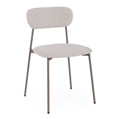 Scaun de dining maro deschis tapițat Inka – Yes Everyday