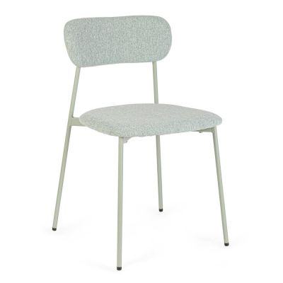 Scaun de dining verde mentă tapițat Inka – Yes Everyday