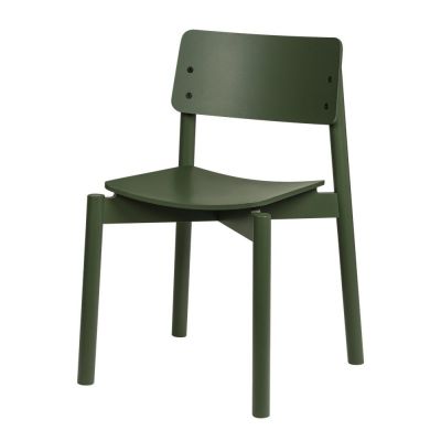 Scaun de dining verde stivuibil Wem – noo.ma