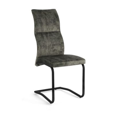 Scaun de dining verde tapițat Thelma – Bizzotto