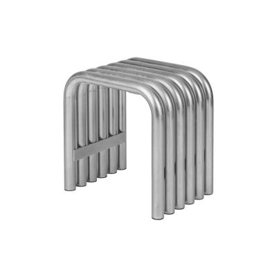 Scaun de grădină argintiu din metal Nokk – noo.ma