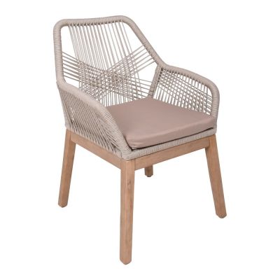 Scaun de grădină bej din lemn masiv Pomona – Garden Pleasure