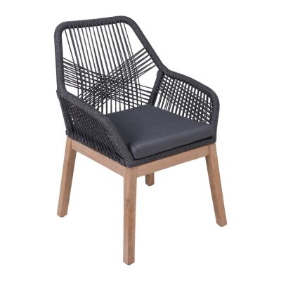 Scaun de grădină gri din lemn masiv Pomona – Garden Pleasure