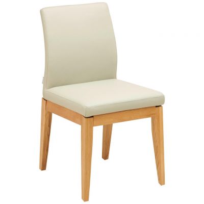 Scaun din piele, bej