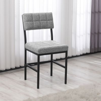 Scaun, Hanah Home, Dubai, 40x82x40 cm, Gri