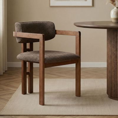 Scaun, Hanah Home, Toscana, 54x76x54 cm, Maro / Nuc