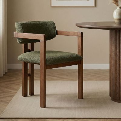 Scaun, Hanah Home, Toscana, 54x76x54 cm, Verde / Nuc