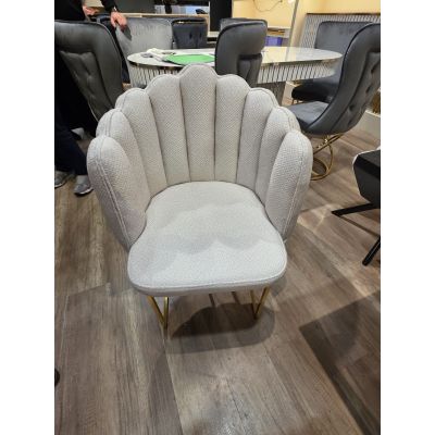 Scaun premium „Shell Gold Velvet” personalizabil pe culori