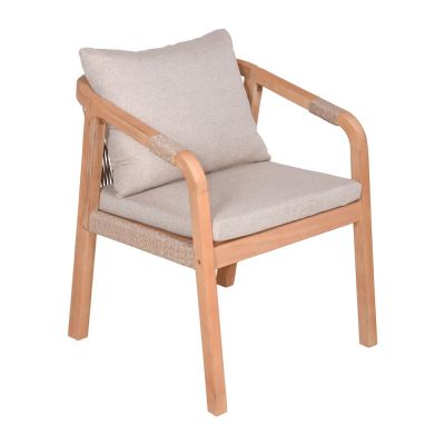 Scaune de grădină în culoare naturală 2 buc. din lemn masiv Bogota – Garden Pleasure