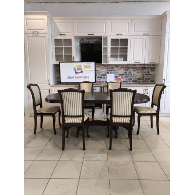 Set Domina masa extensibila + 6 scaune