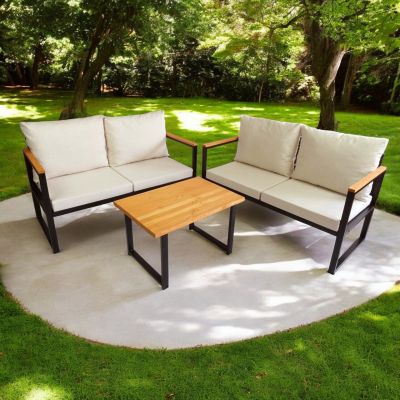 Set mobilier de gradina, Hanah Home, CPT5550-130, Bej
