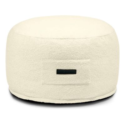 Taburet crem cu tapițerie din țesătură bouclé Om 60 – SLOWDOWN