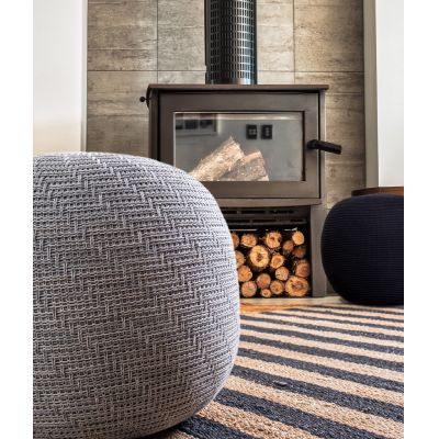 Taburet, Fluffy, 40x40x45 cm, Gri