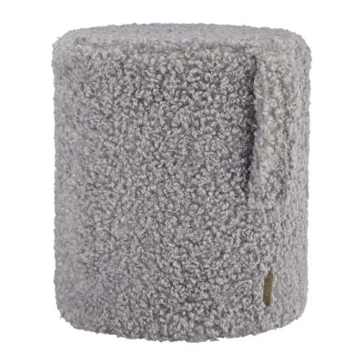 Taburet gri cu tapițerie din țesătură bouclé Teddy – Blomus