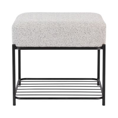 Taburet gri deschis Milou – White Label