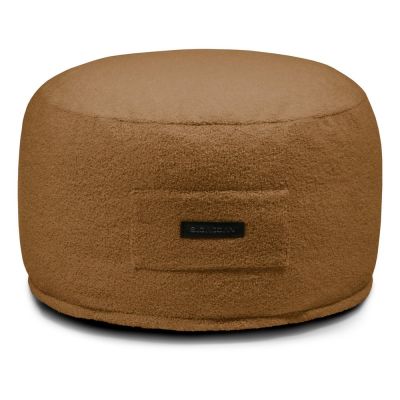 Taburet maro cu tapițerie din țesătură bouclé Om 60 – SLOWDOWN