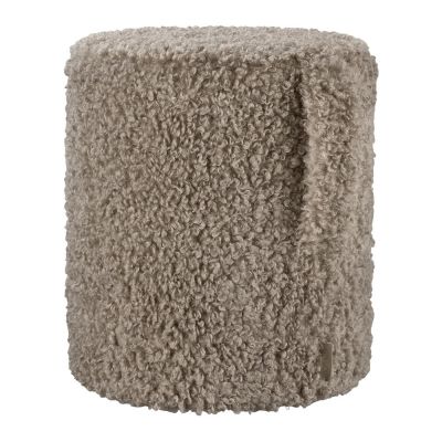 Taburet maro cu tapițerie din țesătură bouclé Teddy – Blomus