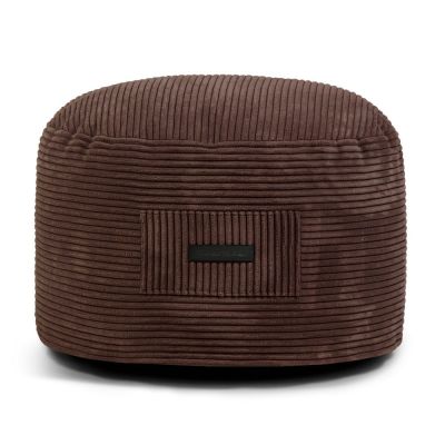 Taburet maro închis cu tapițerie din catifea reiată Om 60 – SLOWDOWN