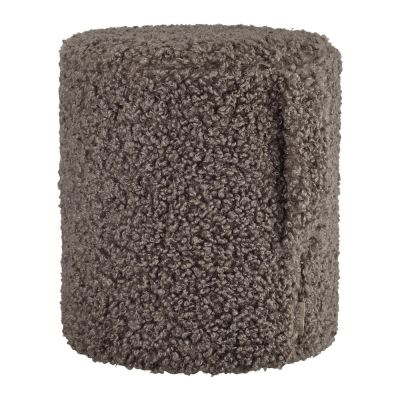 Taburet maro închis cu tapițerie din țesătură bouclé Teddy – Blomus