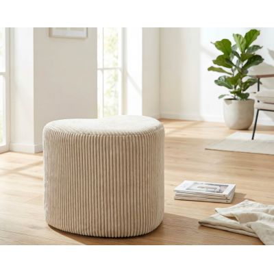 Taburet, Mauro Ferretti, Dublino, 49x45x42 cm, MDF/poliester, alb