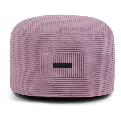 Taburet mov cu tapițerie din catifea reiată Om 60 – SLOWDOWN