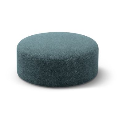 Taburet petrol cu tapițerie din țesătură bouclé Dia – Micadoni