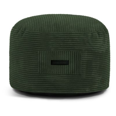 Taburet verde cu tapițerie din catifea reiată Om 60 – SLOWDOWN