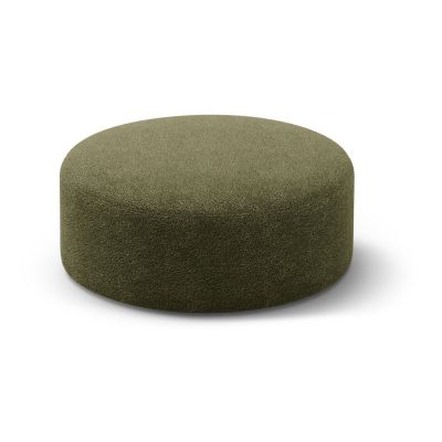 Taburet verde cu tapițerie din țesătură bouclé Dia – Micadoni