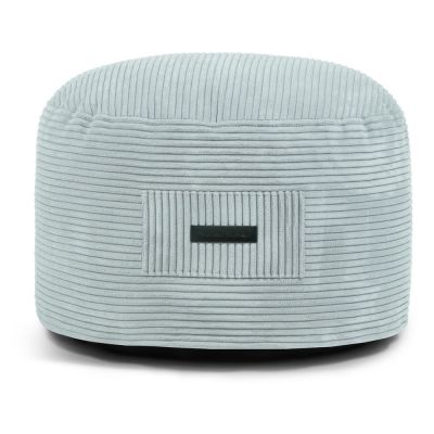 Taburet verde mentă cu tapițerie din catifea reiată Om 60 – SLOWDOWN