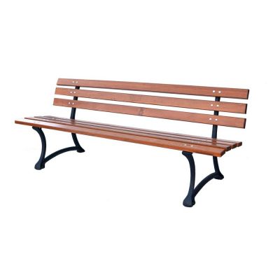 Bancă de grădină în culoare naturală din lemn masiv – Rojaplast