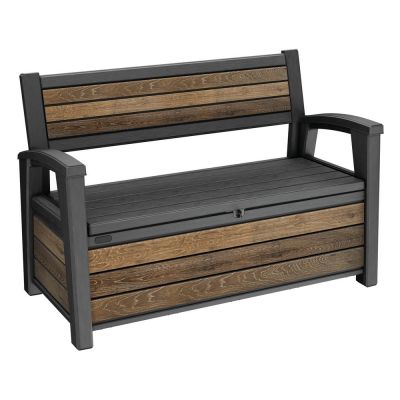 Bancă de grădină maro închis din plastic Deco – Keter