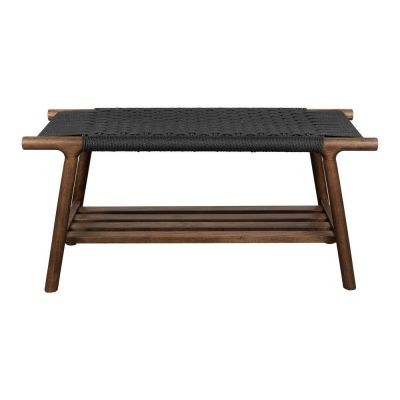 Bancă în culoare naturală închisă din lemn masiv Kintaro – Dutchbone