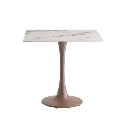 Masa NERISO 80CM - Alb / 80x80cm