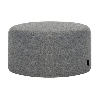 Puf gri cu tapițerie din lână Folk – noo.ma