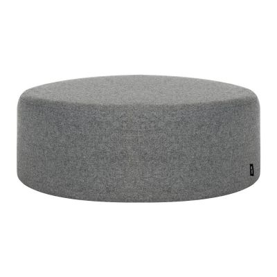 Puf gri cu tapițerie din lână Folk – noo.ma