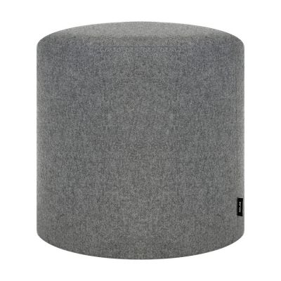 Puf gri cu tapițerie din lână Folk – noo.ma