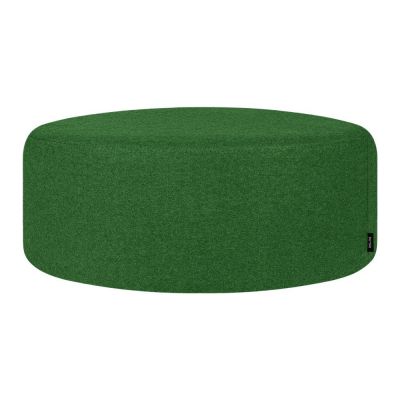 Puf verde cu tapițerie din lână Folk – noo.ma