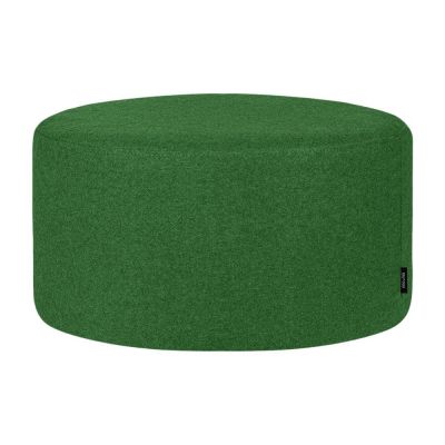 Puf verde cu tapițerie din lână Folk – noo.ma