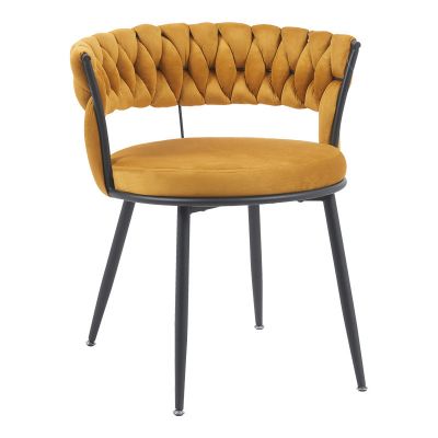 Scaun Alkia, Galben, 60x57x68 cm