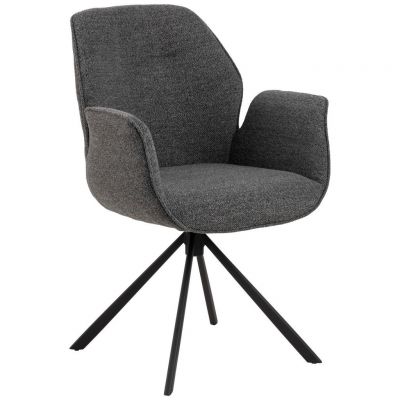 Scaun Cu Brațe din textil, antracit