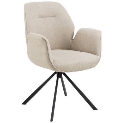 Scaun Cu Brațe din textil, bej