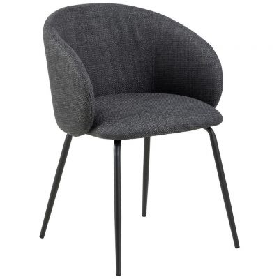 Scaun Cu Brațe din textil, gri închis