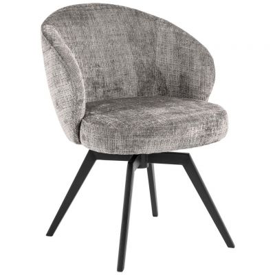 Scaun Cu Brațe din textil, gri, negru